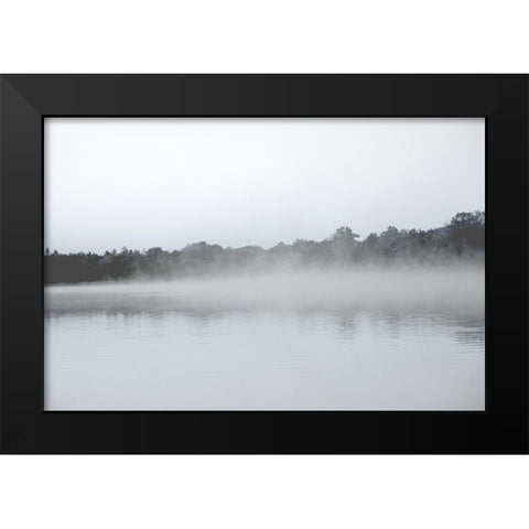 Lake Mist Black Modern Wood Framed Art Print by Allen, Kimberly