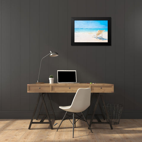 Shore Watching Black Modern Wood Framed Art Print by Allen, Kimberly