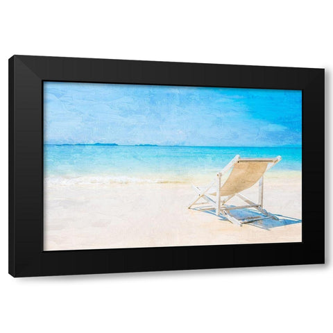 Shore Watching Black Modern Wood Framed Art Print with Double Matting by Allen, Kimberly