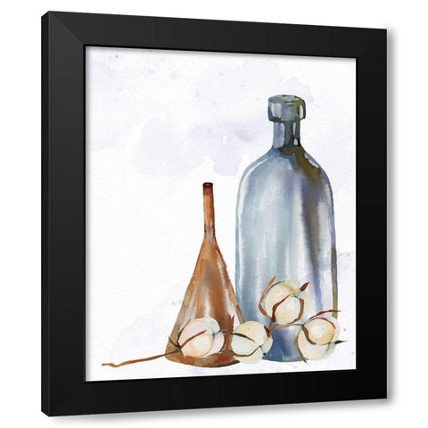 Cotton Vase 2 Black Modern Wood Framed Art Print by Allen, Kimberly
