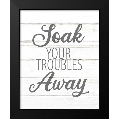 Soak Black Modern Wood Framed Art Print by Allen, Kimberly