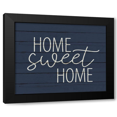 Home Sweet Home Wood Black Modern Wood Framed Art Print with Double Matting by Allen, Kimberly