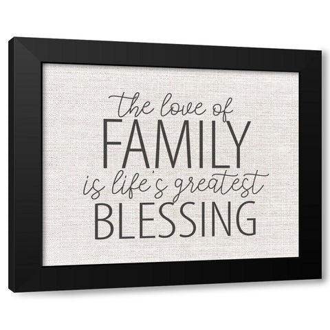 The Love Black Modern Wood Framed Art Print with Double Matting by Allen, Kimberly