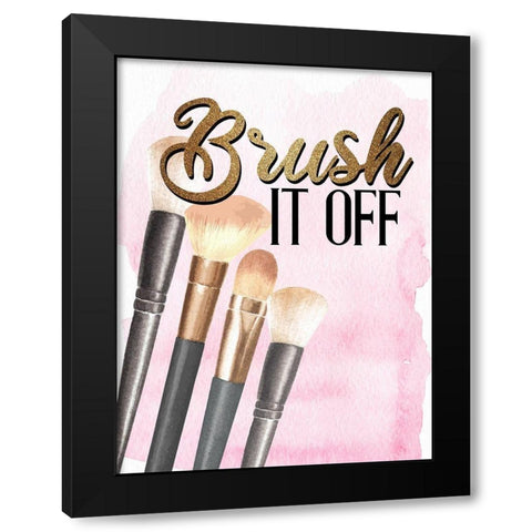 Brush it Off 1 Black Modern Wood Framed Art Print with Double Matting by Allen, Kimberly