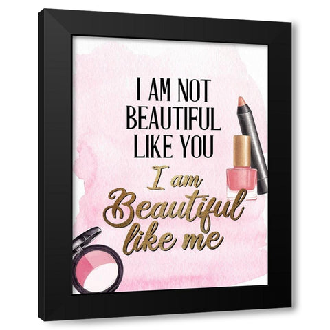 Brush it Off 2 Black Modern Wood Framed Art Print by Allen, Kimberly