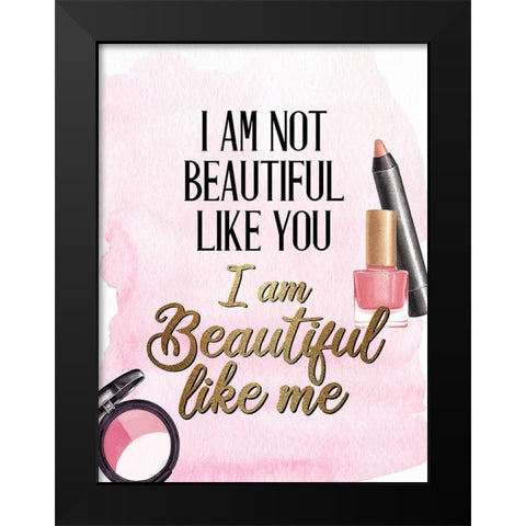 Brush it Off 2 Black Modern Wood Framed Art Print by Allen, Kimberly