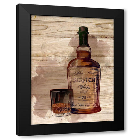 Whiskey 2 Black Modern Wood Framed Art Print with Double Matting by Allen, Kimberly