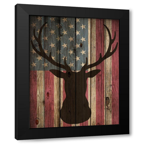 American Hunt Black Modern Wood Framed Art Print by Allen, Kimberly