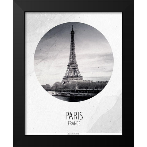 Paris France Black Modern Wood Framed Art Print by Allen, Kimberly