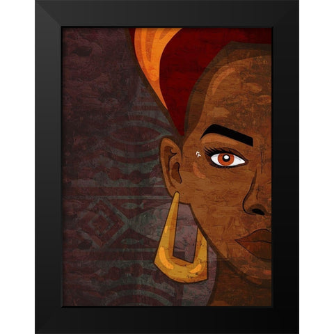 Her Gaze 2 Black Modern Wood Framed Art Print by Allen, Kimberly