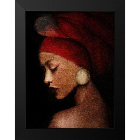 Reflect Black Modern Wood Framed Art Print by Allen, Kimberly