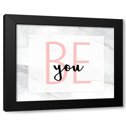 Be You 1 Black Modern Wood Framed Art Print with Double Matting by Allen, Kimberly