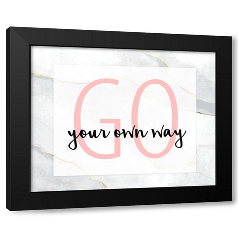 Go Your Own Way 3 Black Modern Wood Framed Art Print by Allen, Kimberly