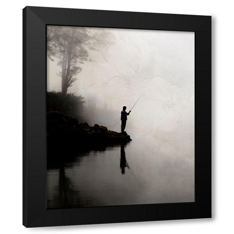 Dusk Black Modern Wood Framed Art Print with Double Matting by Allen, Kimberly