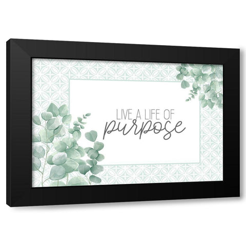 Eucalyptus Mood 1 Black Modern Wood Framed Art Print by Allen, Kimberly