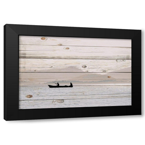 Morning Fish Black Modern Wood Framed Art Print by Allen, Kimberly