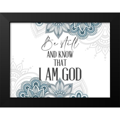 Be Still Black Modern Wood Framed Art Print by Allen, Kimberly