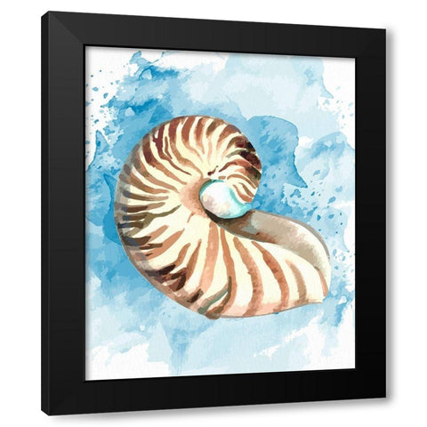 Coast Shell 1 Black Modern Wood Framed Art Print by Allen, Kimberly