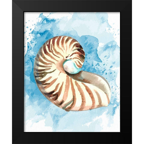Coast Shell 1 Black Modern Wood Framed Art Print by Allen, Kimberly