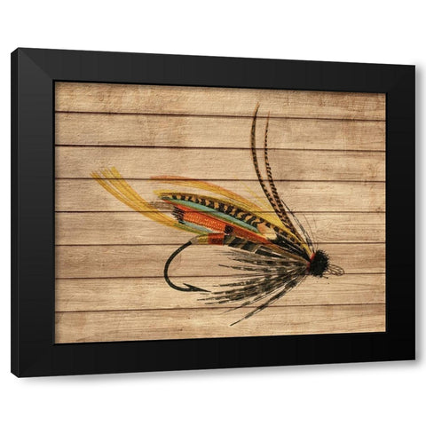 Fly Fishing 3 Black Modern Wood Framed Art Print by Allen, Kimberly