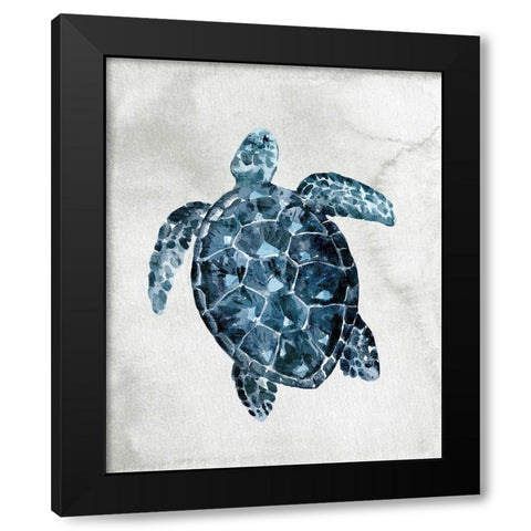 Sea Life 2 Black Modern Wood Framed Art Print by Allen, Kimberly