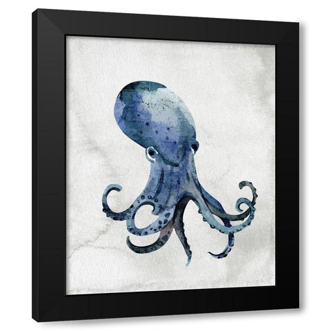 Sea Life 3 Black Modern Wood Framed Art Print by Allen, Kimberly