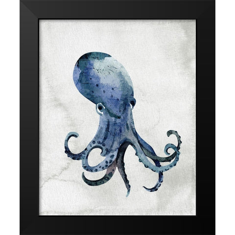 Sea Life 3 Black Modern Wood Framed Art Print by Allen, Kimberly