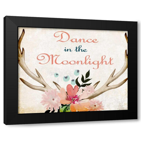 Dance In The Moonlight Black Modern Wood Framed Art Print with Double Matting by Allen, Kimberly