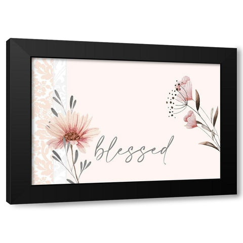 Always Blessed 4 Black Modern Wood Framed Art Print with Double Matting by Allen, Kimberly
