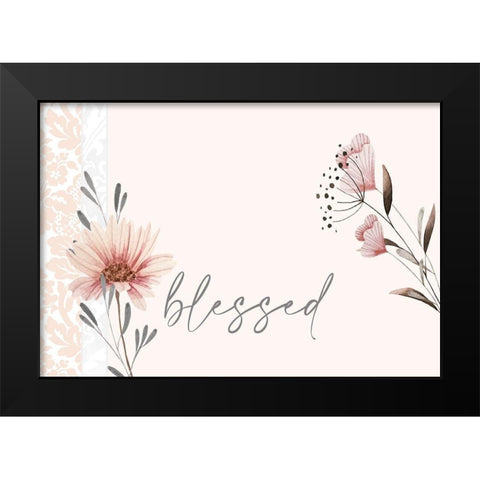 Always Blessed 4 Black Modern Wood Framed Art Print by Allen, Kimberly