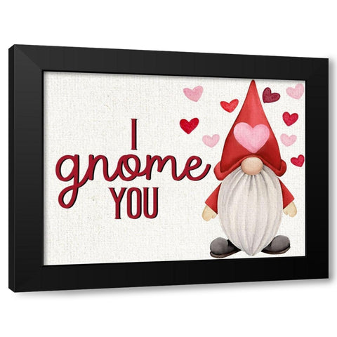 I Gnome You Black Modern Wood Framed Art Print by Allen, Kimberly
