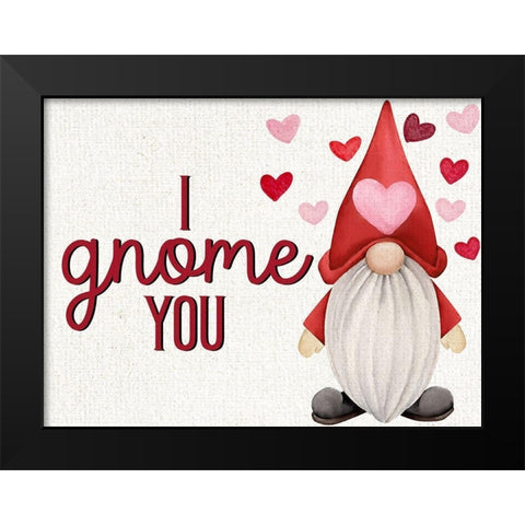 I Gnome You Black Modern Wood Framed Art Print by Allen, Kimberly