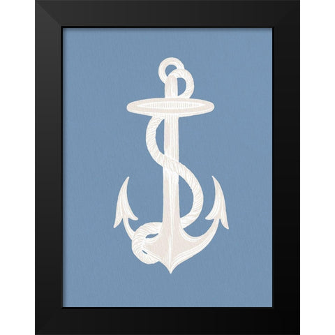 Anchors Away 1 v2 Black Modern Wood Framed Art Print by Allen, Kimberly