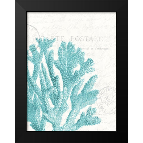 Seaside Card 1 Black Modern Wood Framed Art Print by Allen, Kimberly
