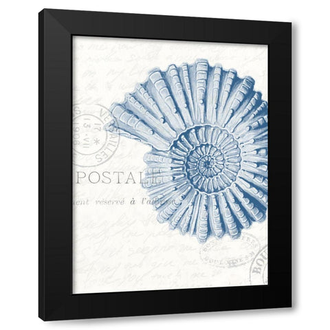 Seaside Card 2 Black Modern Wood Framed Art Print by Allen, Kimberly