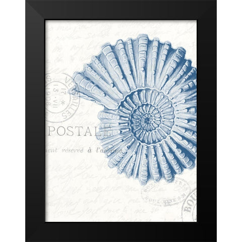 Seaside Card 2 Black Modern Wood Framed Art Print by Allen, Kimberly