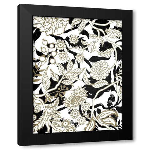 Vibes 1 Black Modern Wood Framed Art Print with Double Matting by Allen, Kimberly