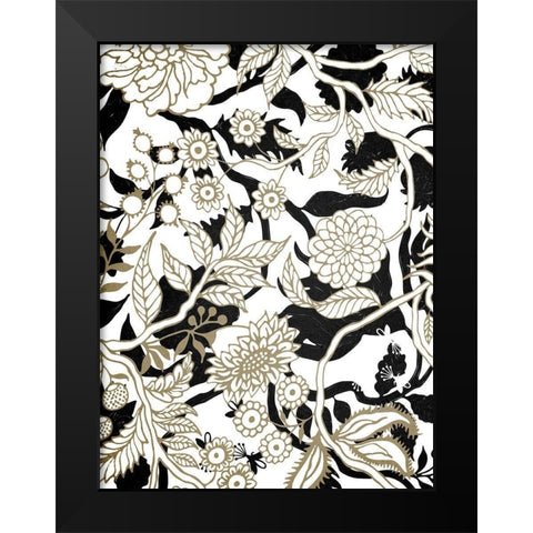 Vibes 1 Black Modern Wood Framed Art Print by Allen, Kimberly