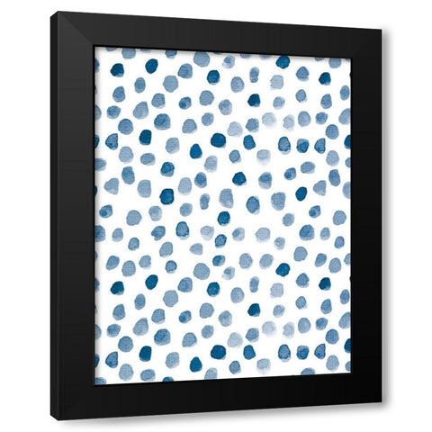 Dots 1 Black Modern Wood Framed Art Print by Allen, Kimberly