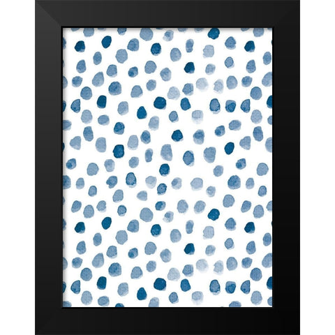 Dots 1 Black Modern Wood Framed Art Print by Allen, Kimberly