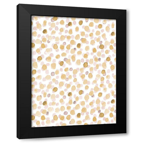 Dots 2 Black Modern Wood Framed Art Print by Allen, Kimberly