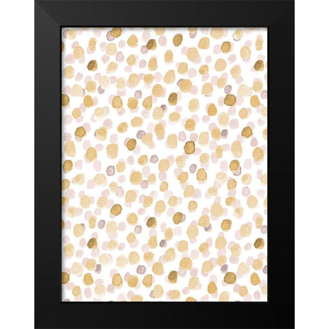 Dots 2 Black Modern Wood Framed Art Print by Allen, Kimberly