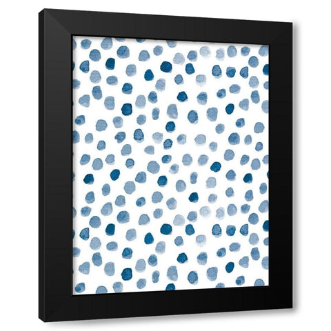 Dots 3 Black Modern Wood Framed Art Print by Allen, Kimberly