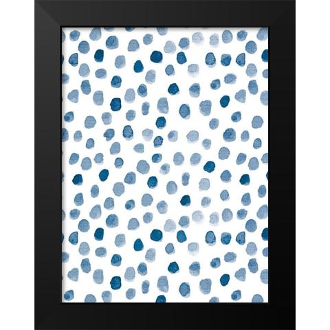 Dots 3 Black Modern Wood Framed Art Print by Allen, Kimberly