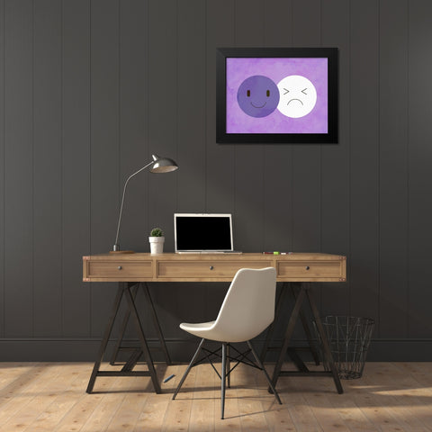 Mood 1 Black Modern Wood Framed Art Print by Allen, Kimberly