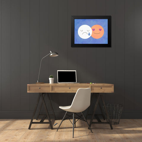 Mood 2 Black Modern Wood Framed Art Print by Allen, Kimberly