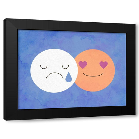 Mood 2 Black Modern Wood Framed Art Print with Double Matting by Allen, Kimberly
