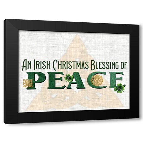 An Irish Christmas Black Modern Wood Framed Art Print by Allen, Kimberly