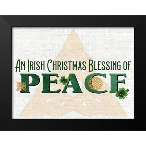 An Irish Christmas Black Modern Wood Framed Art Print by Allen, Kimberly