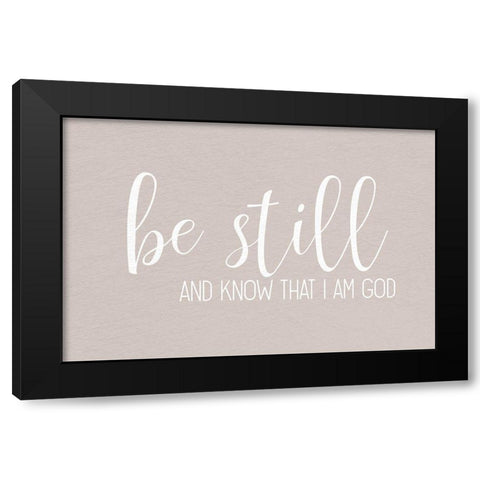 Be Still Springs Black Modern Wood Framed Art Print with Double Matting by Allen, Kimberly